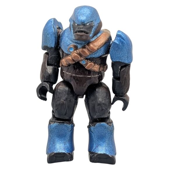 Mega Construx Halo Covenant Brute Minor Metallic Blue Micro Action Figure - Picture 1 of 4